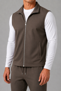MILANO TECH GILET - SMOKED TAUPE
