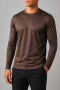 LONG SLEEVE MOCHA BROWN