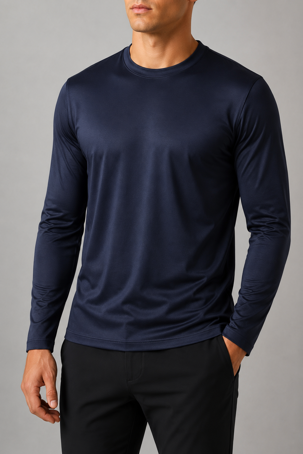 LONG SLEEVE MIDNIGHT BLUE