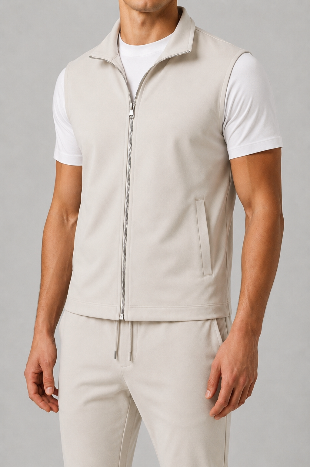 MILANO GILET SANDSTONE